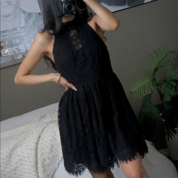 Free People Verushka Lace High Neck Mini Dress - Picture 11 of 13